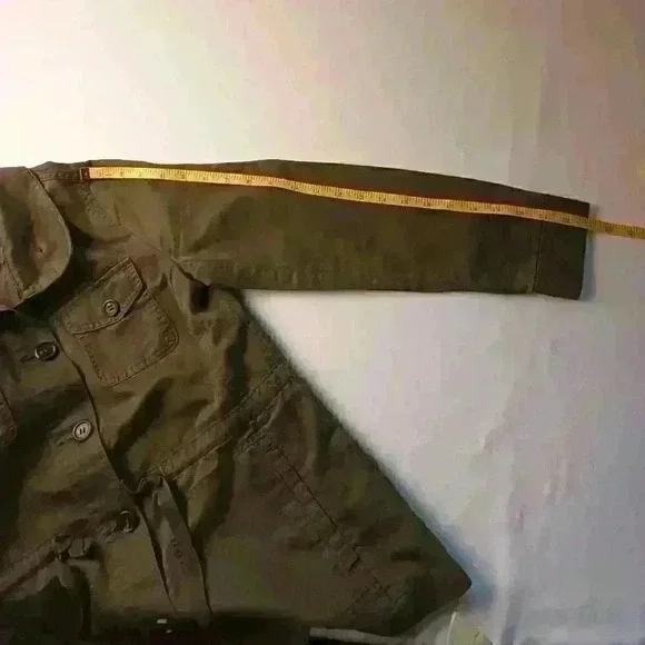 Talbots Womans Utility Jacket Size XS Army Green Streetwear Skater Grunge - Picture 8 of 8